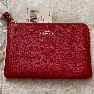 COACH wristlet Red